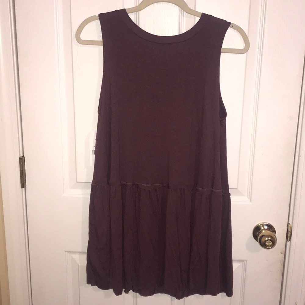 NWT Purple Peplum tank from Dress Up Boutique